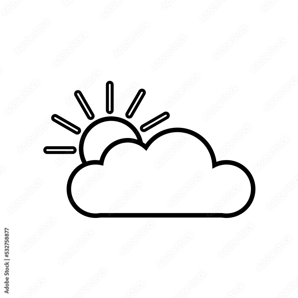 Graphic flat weather icon for your design and website Graphic flat weather icon for your design and website