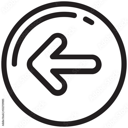 Arrow Back Vector Icon