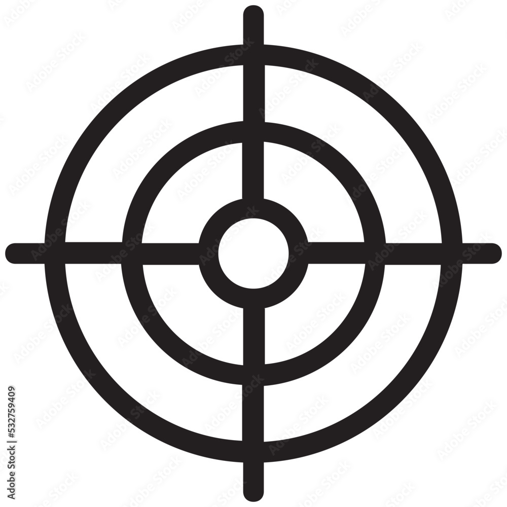 Crosshair Vector Icon Crosshair Vector Icon