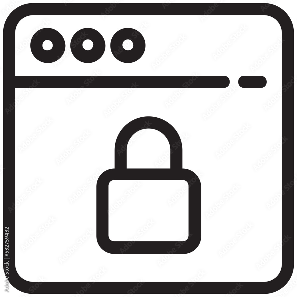 Web Security Vector Icon Web Security Vector Icon
