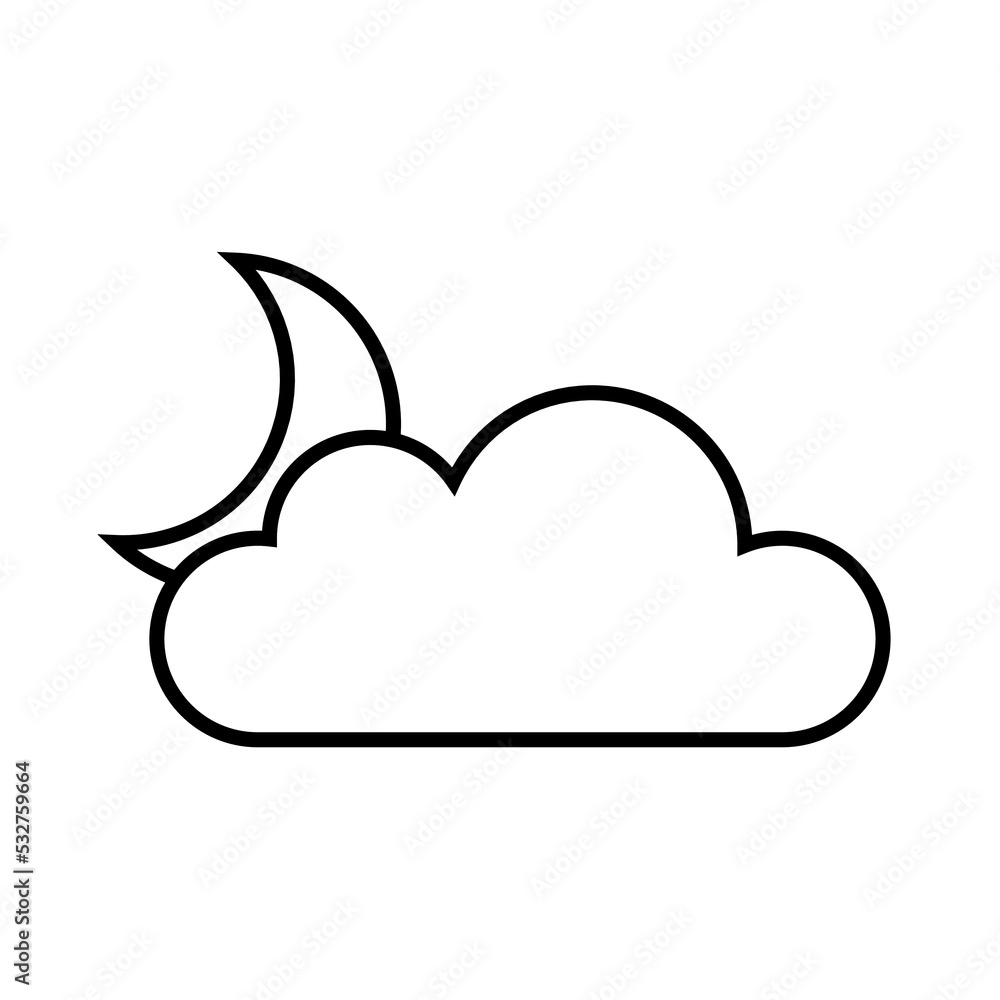 Graphic flat weather icon for your design and website Graphic flat weather icon for your design and website