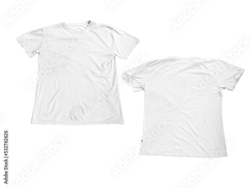 white t shirt isolated