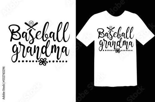 Baseball grandma svg design