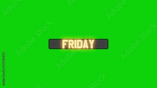 Cartel luminoso Black Friday croma led, 4K