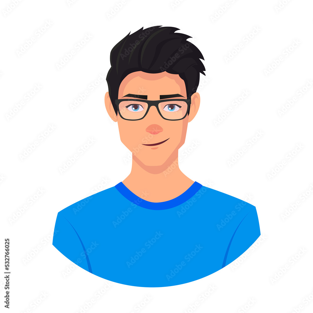 Male Character Face Avatar With Glasses
Male Character Face Avatar With Glasses