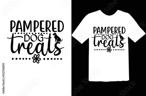 Pampered dog treats svg desin