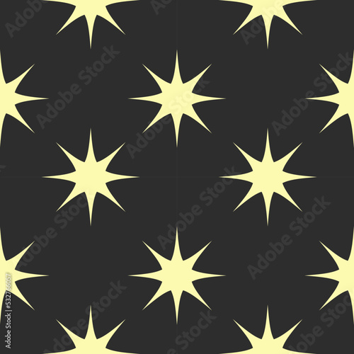 Twinkle Star seamless pattern. Modern Sparkles pattern. Element shiny flash. Decoration starry twinkle. Cute childish pattern for textile, birthday invitation, paper