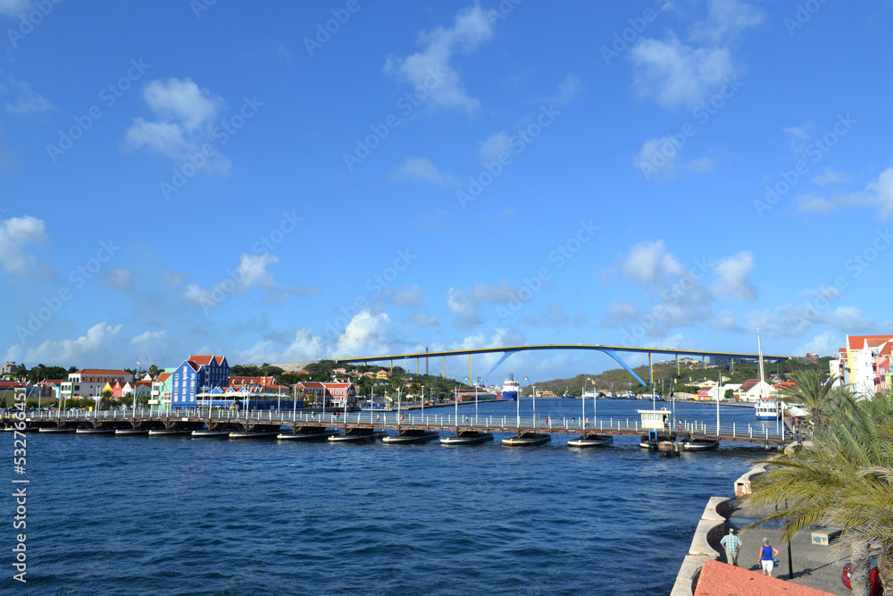willemstad city , Curacao Island , caribbean sea