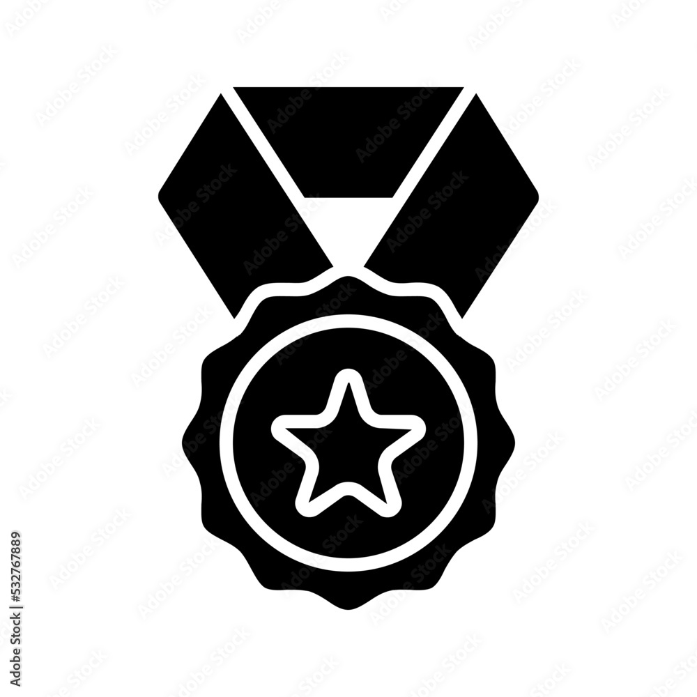 Medal icon. quality sign. Vector illustration Medal icon. quality sign. Vector illustration