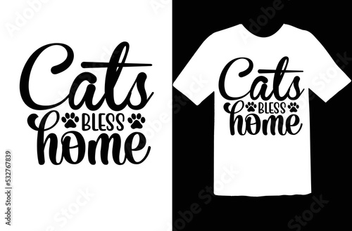 Cats bless home svg design