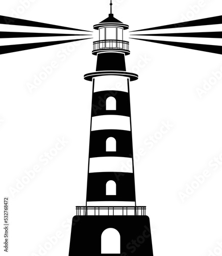 Lighthouse vector icon, eps 10