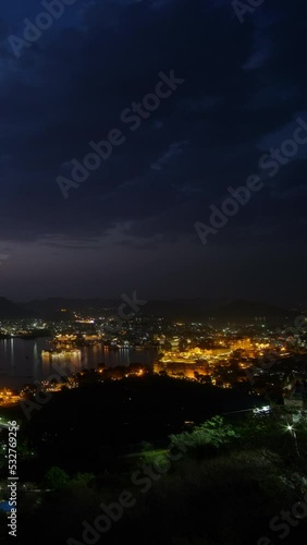 Wallpaper Mural Evening view of Udaipur city skyline and lake Pichola vertical time lapse video seen from Udaipur view point. Udaipur city, Rajasthan, India.	 Torontodigital.ca
