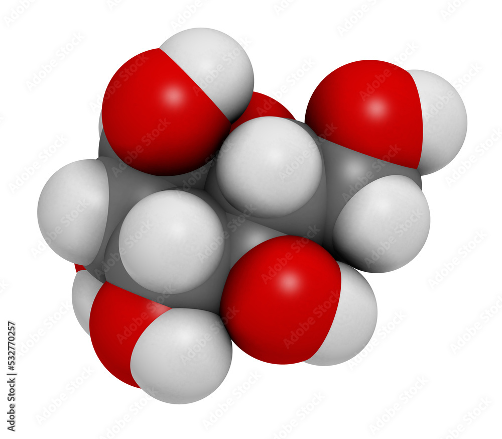 Mannose (D-mannose) sugar molecule. 3D rendering. Epimer of glucose. Mannose (D-mannose) sugar molecule. 3D rendering. Epimer of glucose.