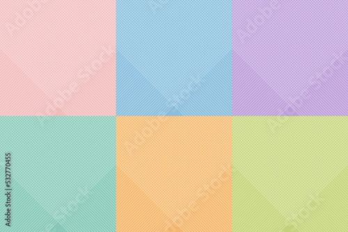 Set of modern abstract lines grid  pattern on pastels colors background