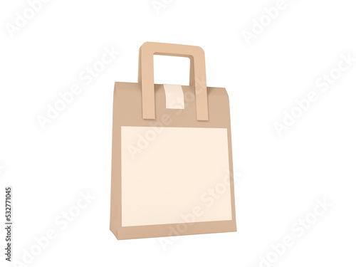 Transparent Shopping Paper Bag Image