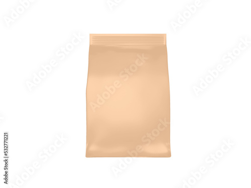 Transparent Glossy Foil Coffee Bag Packaging Image