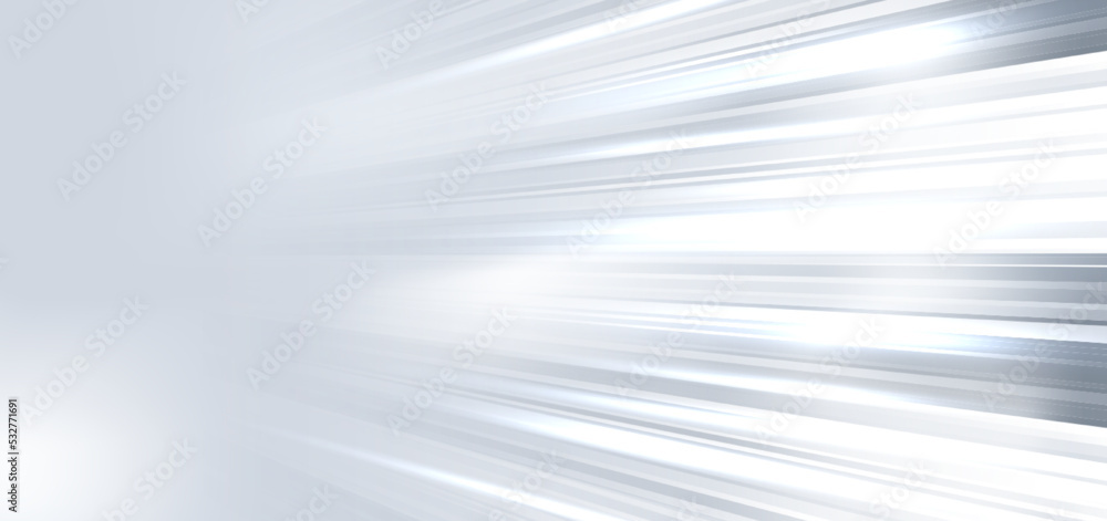 Abstract background diagonal speed motion light grey and white stripe lines.