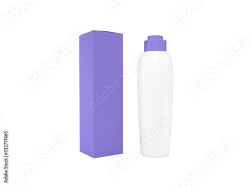 Transparent Skincare Lotion Bottle Image