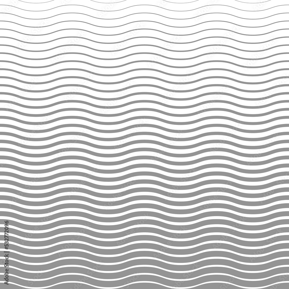 Gray and white wavy vector ornament. Modern wavy background. Geometric modern pattern Gray and white wavy vector ornament. Modern wavy background. Geometric modern pattern