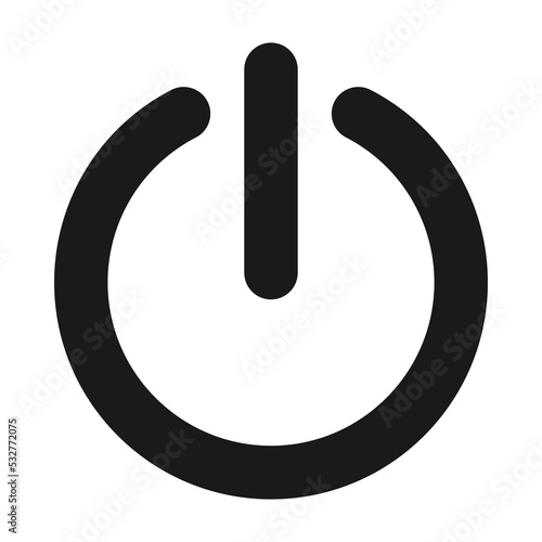 Power button, on and off icon. Shut down vector illustration photo