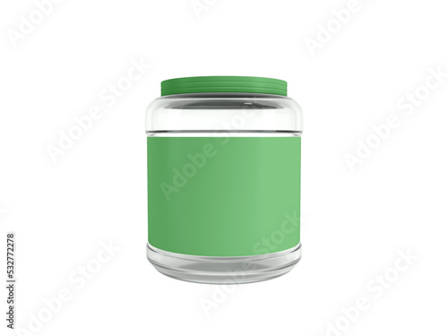 Transparent Glass Jar Packaging Image