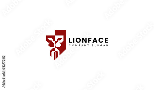 Free Download Lion Head Logo Vector Template Illustration Design - GFXLoad