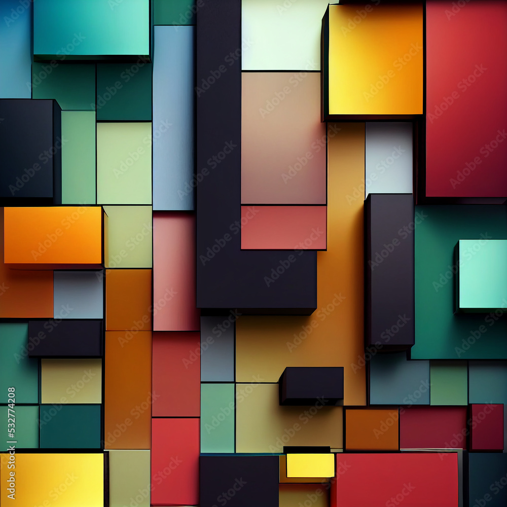 Abstract 3d Multi Colored background Abstract 3d Multi Colored background
