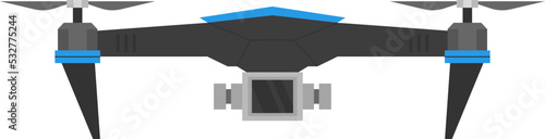 Quadrocopter drone technologies. Vector illustration