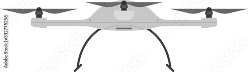 Quadrocopter drone technologies. Vector illustration