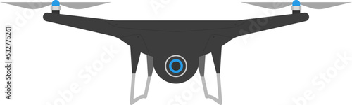 Quadrocopter drone technologies. Vector illustration
