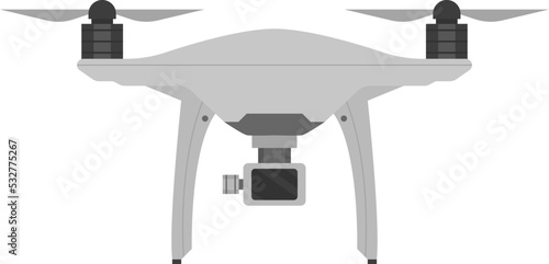 Quadrocopter drone technologies. Vector illustration