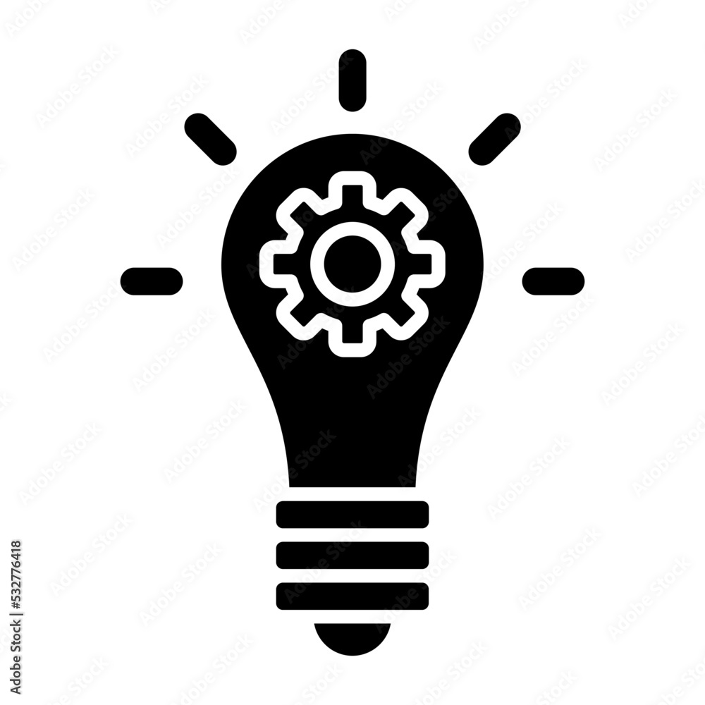 Idea Glyph Icon Idea Glyph Icon