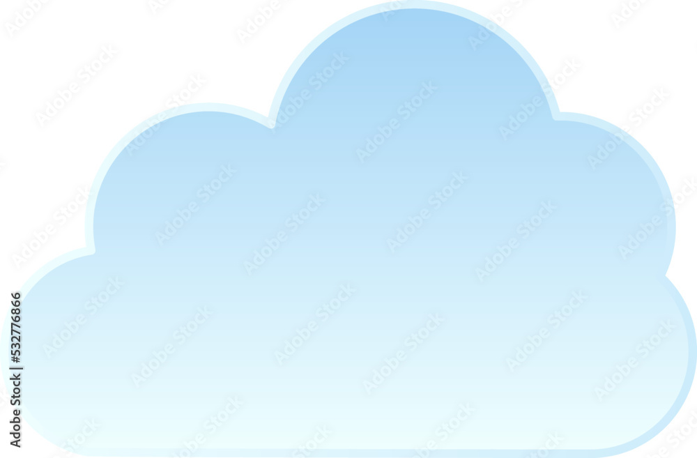 Simple illustration of weather and cloud