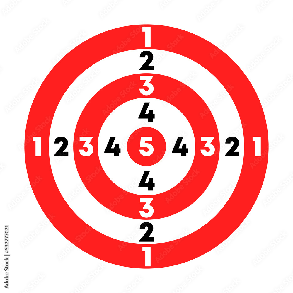 Sports shooting. target for training. Vector Sports shooting. target for training. Vector