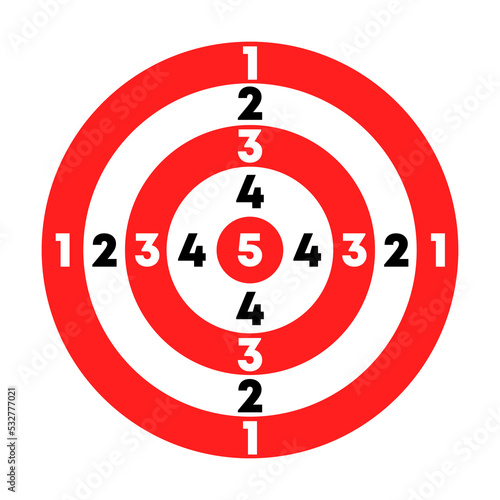 Obraz na płótnie Sports shooting. target for training. Vector w salonie