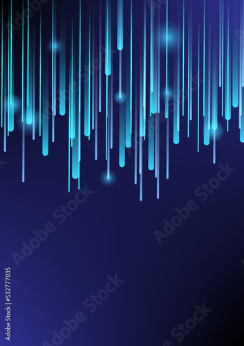 Abstract blue gradient fiber design technology background. Vector illustration.