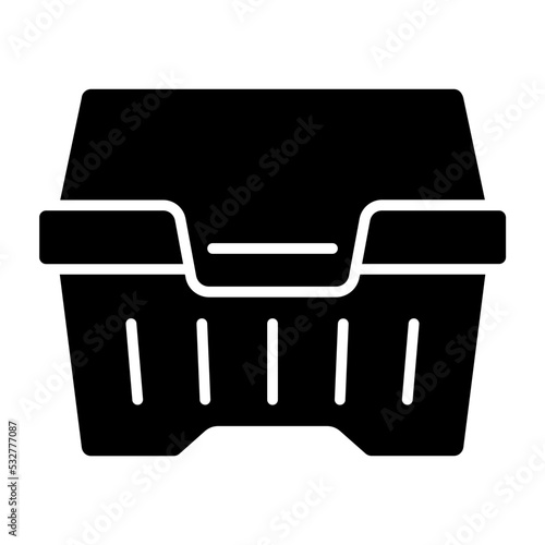 Styrofoam Glyph Icon