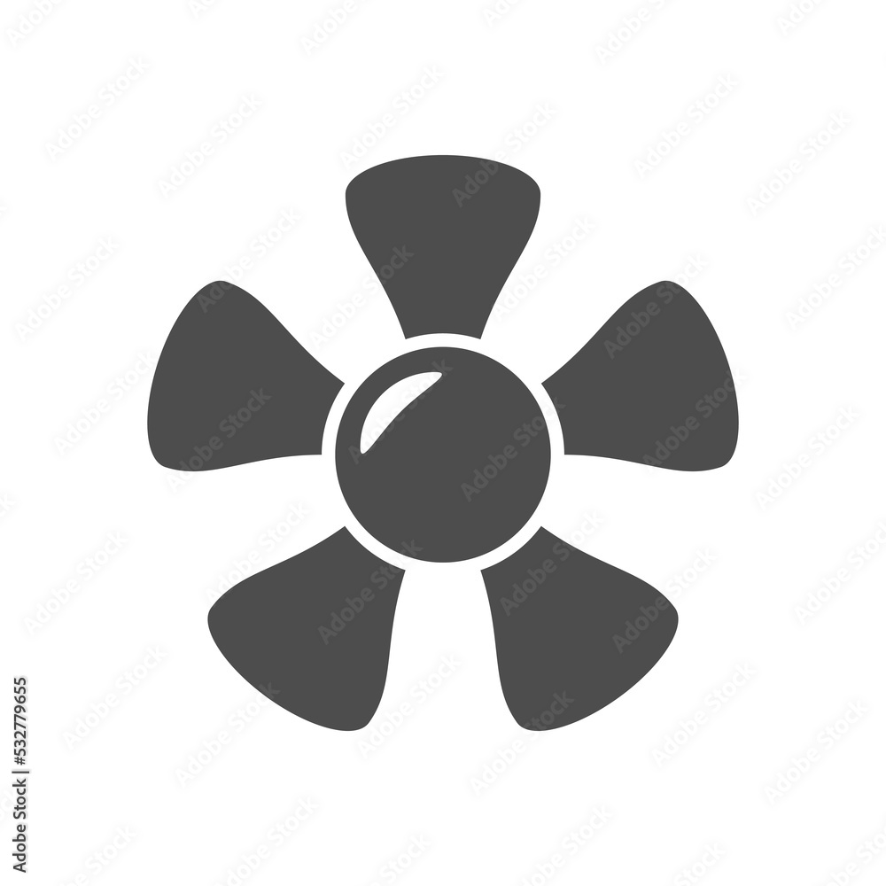 Propeller or fan glyph icon Propeller or fan glyph icon