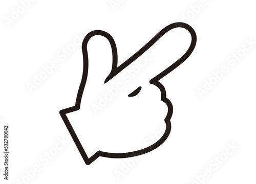 チェック ポイント アイコン 指さし ベクターイラスト