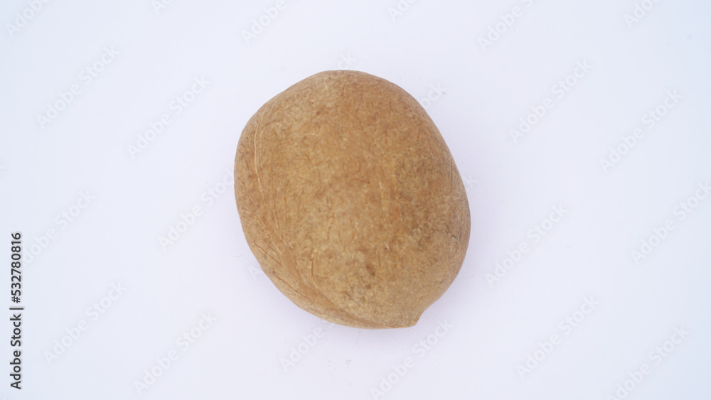 whole dried Coconut scull isolated on white background. whole dried Coconut scull isolated on white background.
