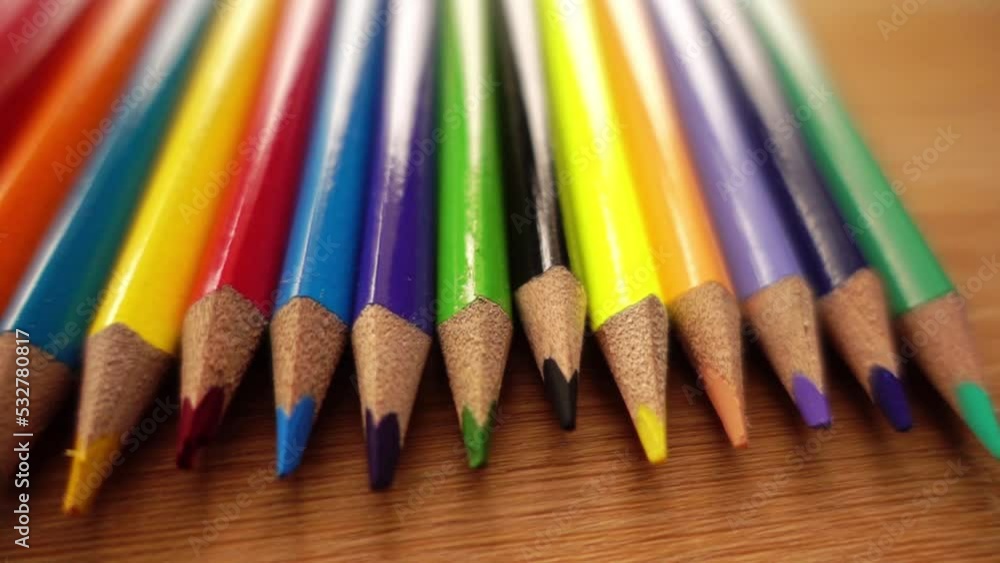 color pencils on white background color pencils on white background