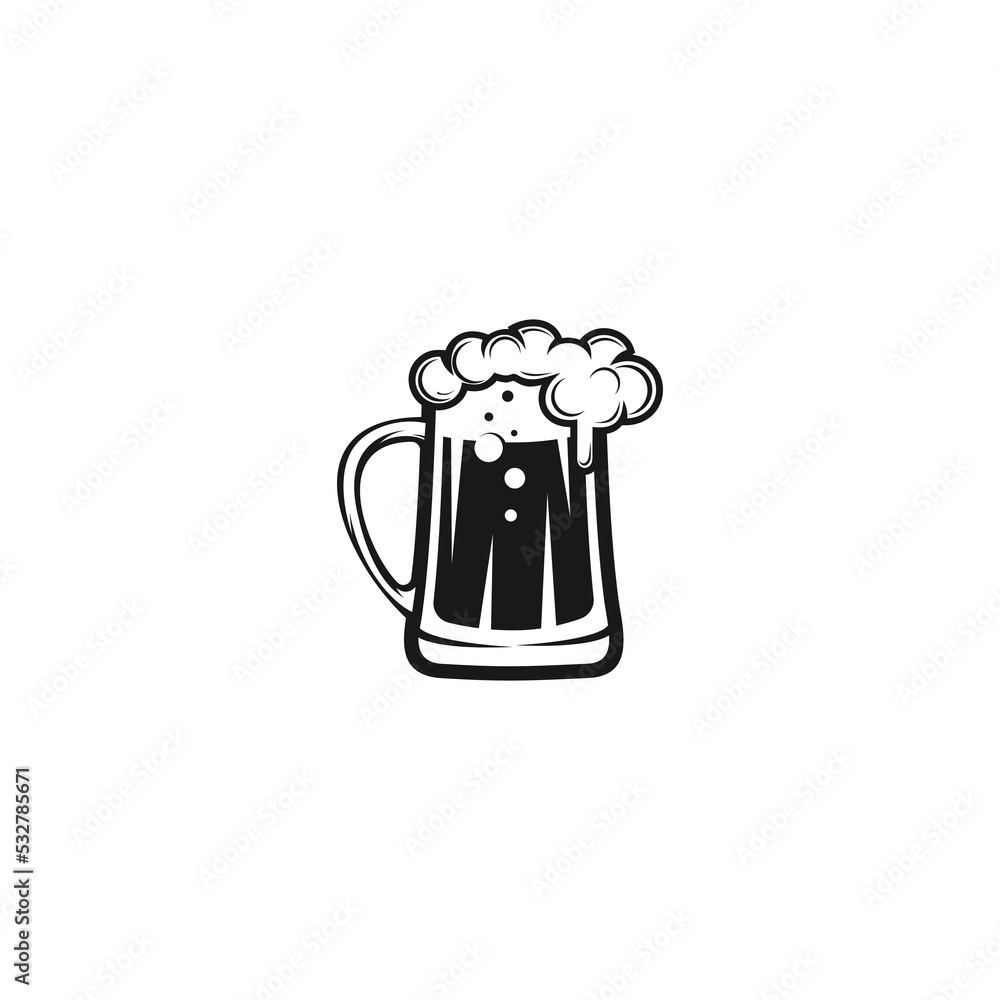 beer logo icon vector beer logo icon vector