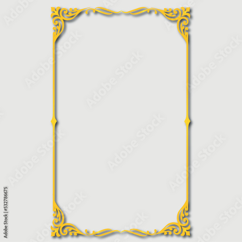 Frame, in the style of an ornament, Vector illustration eps 10, Art.
