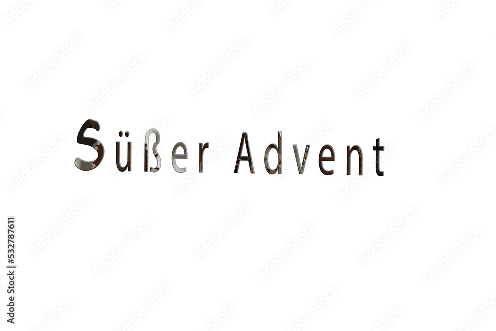 Süßer Advent - Schriftzug Süßer Advent - Schriftzug