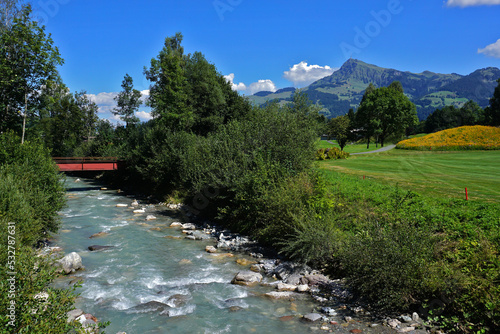 Reither Ache mit Blick zum Wilden Kaiser, Österreich; Tirol