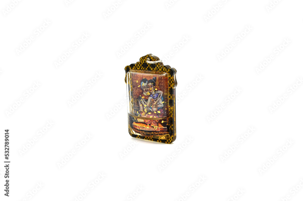 Obraz premium Traditional Thailand Culture Buddha Amulet Pendant,Thai Buddha Magic Amulets.