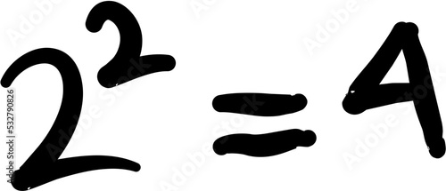 Exponent Doodle Icon