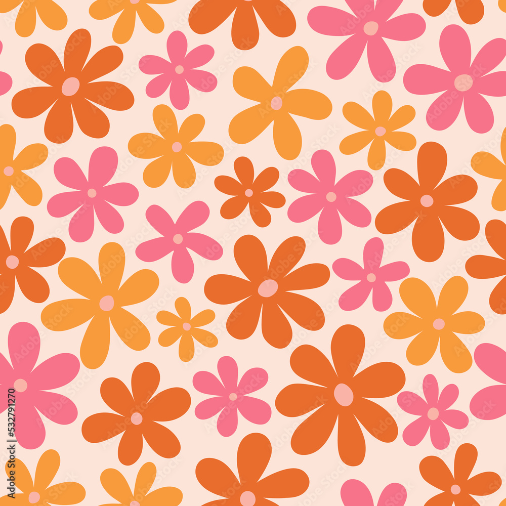 Abstract seamless floral texture. Vector pattern with hand drawn simple flowers. Floral field texture
Abstract seamless floral texture. Vector pattern with hand drawn simple flowers. Floral field texture