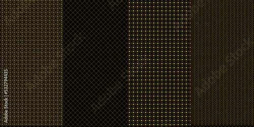 Background four types of gold streaks stripes can be applied to clothing patterns etc