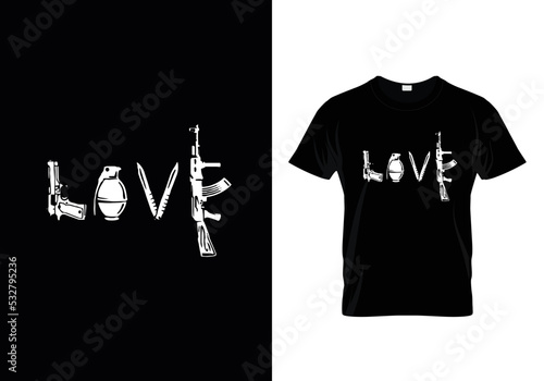 Love t shirt design